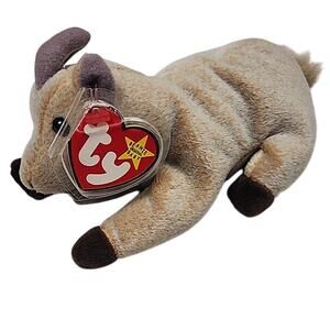 Ty Beanie Baby - GOATEE the Goat (8 Inch) NEW MWMTs Plush Stuffed Animal Toy